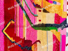 Load image into Gallery viewer, Handcrafted Berber Dreams | Vibrant Abstract Wool Rug for Bohemian Spaces
