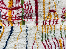 Load image into Gallery viewer, Moroccan Modernism | Handcrafted Azilal Rug with Colorful Abstract Design
