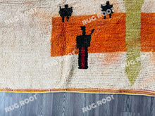 Load image into Gallery viewer, Handcrafted Moroccan Azilal Rug | Warm Hues &amp; Playful Tribal Design
