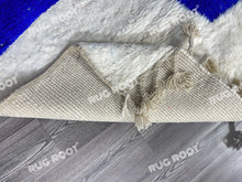 Load image into Gallery viewer, Handcrafted Moroccan Serenity | Unique Blue and White Berber Rug for Bohemian Spaces
