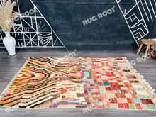 Load image into Gallery viewer, Kaleidoscopic Dream | Soft Wool Rug in Vibrant Tribal Colors
