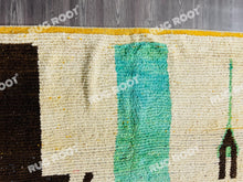 Load image into Gallery viewer, Vibrant Moroccan Azilal Rug | Handwoven Wool Art with Abstract Expressionist Motifs
