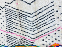 Load image into Gallery viewer, Modern Moroccan Tapestry | Handwoven Azilal Rug with Playful Pink Motifs
