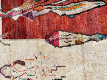 Load image into Gallery viewer, Handcrafted Moroccan Soul | Artistic Wool Rug with Bohemian Flair
