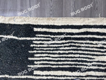 Load image into Gallery viewer, Striking Simplicity | Custom Black &amp; White Beni Ourain Rug | Handwoven in Morocco
