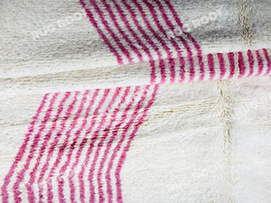 Moroccan Pink Diamond Dream | Handwoven Beni Ourain Rug with Modern Flair