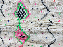 Load image into Gallery viewer, Handcrafted Moroccan Delight | Vibrant Boujaad Rug with Geometric Flair
