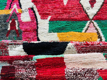 Load image into Gallery viewer, Vintage Moroccan Medley | Colorful Boujaad Berber Rug, Handwoven with Bohemian Spirit
