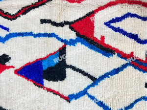 Bohemian Moroccan Dream | Handcrafted Azilal Rug in a Symphony of Colors