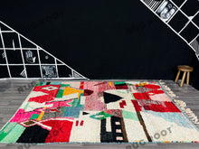 Load image into Gallery viewer, Vintage Moroccan Medley | Colorful Boujaad Berber Rug, Handwoven with Bohemian Spirit
