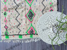 Load image into Gallery viewer, Handcrafted Moroccan Delight | Vibrant Boujaad Rug with Geometric Flair
