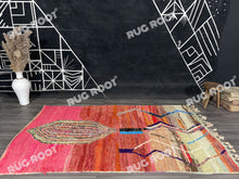 Load image into Gallery viewer, Pink Paradise | Handwoven Boujaad Shag Rug | Cozy Moroccan Luxury
