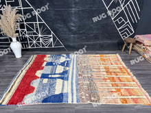 Load image into Gallery viewer, Moroccan Magic | Handwoven Shaggy Berber Rug with Eye-Catching Geometry
