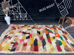 Kaleidoscopic Dream | Handwoven Boujaad Rug | Bold Moroccan Flair