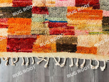 Load image into Gallery viewer, Handcrafted Moroccan Artistry | Colorful Boucherouite Rug with Upcycled Textiles
