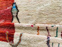 Load image into Gallery viewer, Handcrafted Moroccan Soul | Artistic Wool Rug with Bohemian Flair
