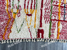 Load image into Gallery viewer, Moroccan Modernism | Handcrafted Azilal Rug with Colorful Abstract Design
