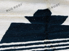 Load image into Gallery viewer, Abstract Dreams | Large Handwoven Moroccan Beni Ourain Rug in Pure White Wool
