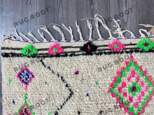 Load image into Gallery viewer, Handcrafted Moroccan Delight | Vibrant Boujaad Rug with Geometric Flair
