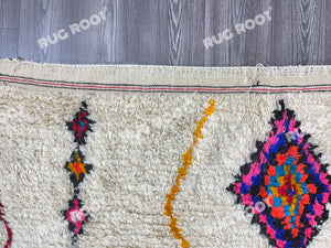 Moroccan Artistry | Hand-Knotted Beni Ourain Rug in Exquisite Lambswool