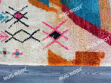 Load image into Gallery viewer, Handcrafted Moroccan Azilal Rug | Warm Hues &amp; Playful Tribal Design
