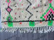 Load image into Gallery viewer, Handcrafted Moroccan Delight | Vibrant Boujaad Rug with Geometric Flair
