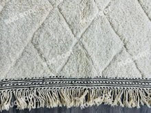 Load image into Gallery viewer, Handwoven White Beni Ourain Rug | Moroccan Wool Simplicity for Modern Decor
