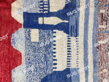 Load image into Gallery viewer, Moroccan Magic | Handwoven Shaggy Berber Rug with Eye-Catching Geometry
