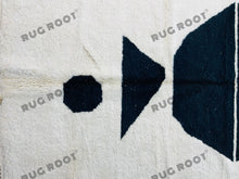 Load image into Gallery viewer, Abstract Dreams | Large Handwoven Moroccan Beni Ourain Rug in Pure White Wool
