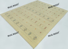 Load image into Gallery viewer, Handcrafted Simplicity | Multi-Color Accent Gabbeh Rug in Warm Beige Tones
