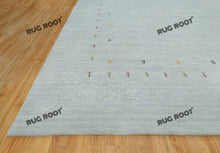 Load image into Gallery viewer, Artisan Crafted | Light Blue Moroccan Gabbeh Rug with Tribal-Inspired Design
