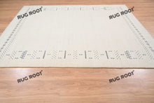Load image into Gallery viewer, Modern Nomad | Handcrafted White Gabbeh Rug for Minimalist Spaces
