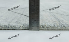 Load image into Gallery viewer, Modern Minimalist Rug | Handwoven Grey Area Gabbeh Rug with Simple Geometric Pattern
