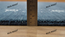 Load image into Gallery viewer, Modern Minimalist | Quick Ship Blue Gabbeh Rug with Soft Pile and Ivory Border

