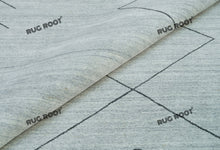 Load image into Gallery viewer, Modern Minimalist Rug | Handwoven Grey Area Gabbeh Rug with Simple Geometric Pattern
