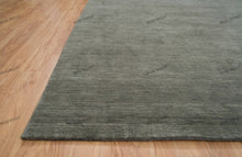 Load image into Gallery viewer, Olive Grove Tranquility | Handwoven Wool Gabbeh Rug in Deep Green
