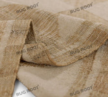 Load image into Gallery viewer, Handwoven Jute &amp; Wool Rug with Diamond Checkered Pattern in Natural Beige – Flatweave
