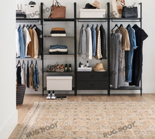 Load image into Gallery viewer, Handwoven Wool &amp; Jute Rug with Geometric Diamond Pattern in Natural &amp; Beige – Flatweave
