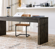 Load image into Gallery viewer, Handwoven Wool &amp; Jute Rug with Geometric Diamond Pattern in Natural &amp; Beige – Flatweave
