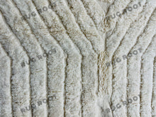 Load image into Gallery viewer, Boho Chic Nursery Rug | Extra Large White Moroccan Berber Wool | Scandinavian Style
