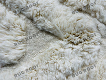 Load image into Gallery viewer, Boho Chic Nursery Rug | Extra Large White Moroccan Berber Wool | Scandinavian Style
