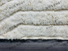Load image into Gallery viewer, Boho Chic Nursery Rug | Extra Large White Moroccan Berber Wool | Scandinavian Style
