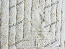 Load image into Gallery viewer, Boho Chic Nursery Rug | Extra Large White Moroccan Berber Wool | Scandinavian Style
