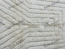 Load image into Gallery viewer, Boho Chic Nursery Rug | Extra Large White Moroccan Berber Wool | Scandinavian Style
