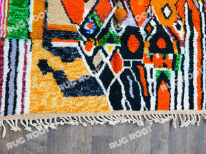 Hand-Knotted Orange Bliss | A Custom Contemporary Rug for Modern Living