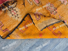 Load image into Gallery viewer, Vintage Moroccan Rug | Handwoven Orange Wool with Geometric Berber Motifs
