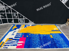 Load image into Gallery viewer, Abstract Moroccan Dreams | Handwoven Berber Rug with Artistic Flair
