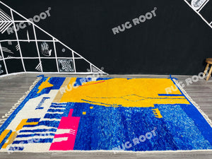 Abstract Moroccan Dreams | Handwoven Berber Rug with Artistic Flair