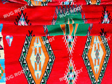 Load image into Gallery viewer, Vibrant Moroccan Boucherouite Rug | Handmade Wool Runner with Colorful Tribal Motifs

