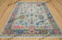 Load image into Gallery viewer, Serene Haven | Handwoven Oushak Rug in Earthy Gray | Neutral, Bedroom
